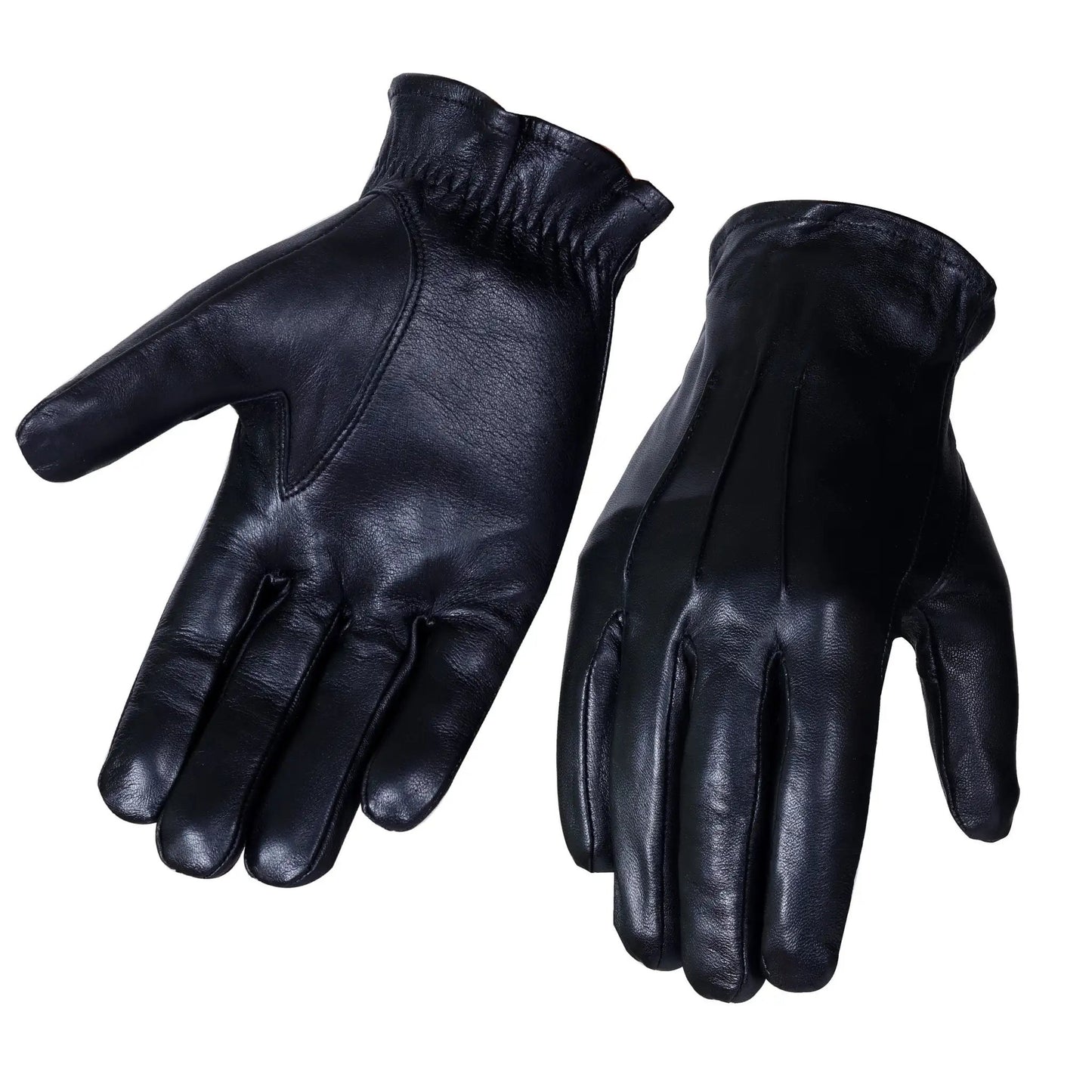 Black Lambskin Leather Gloves