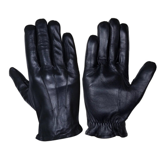 Black Lambskin Leather Gloves
