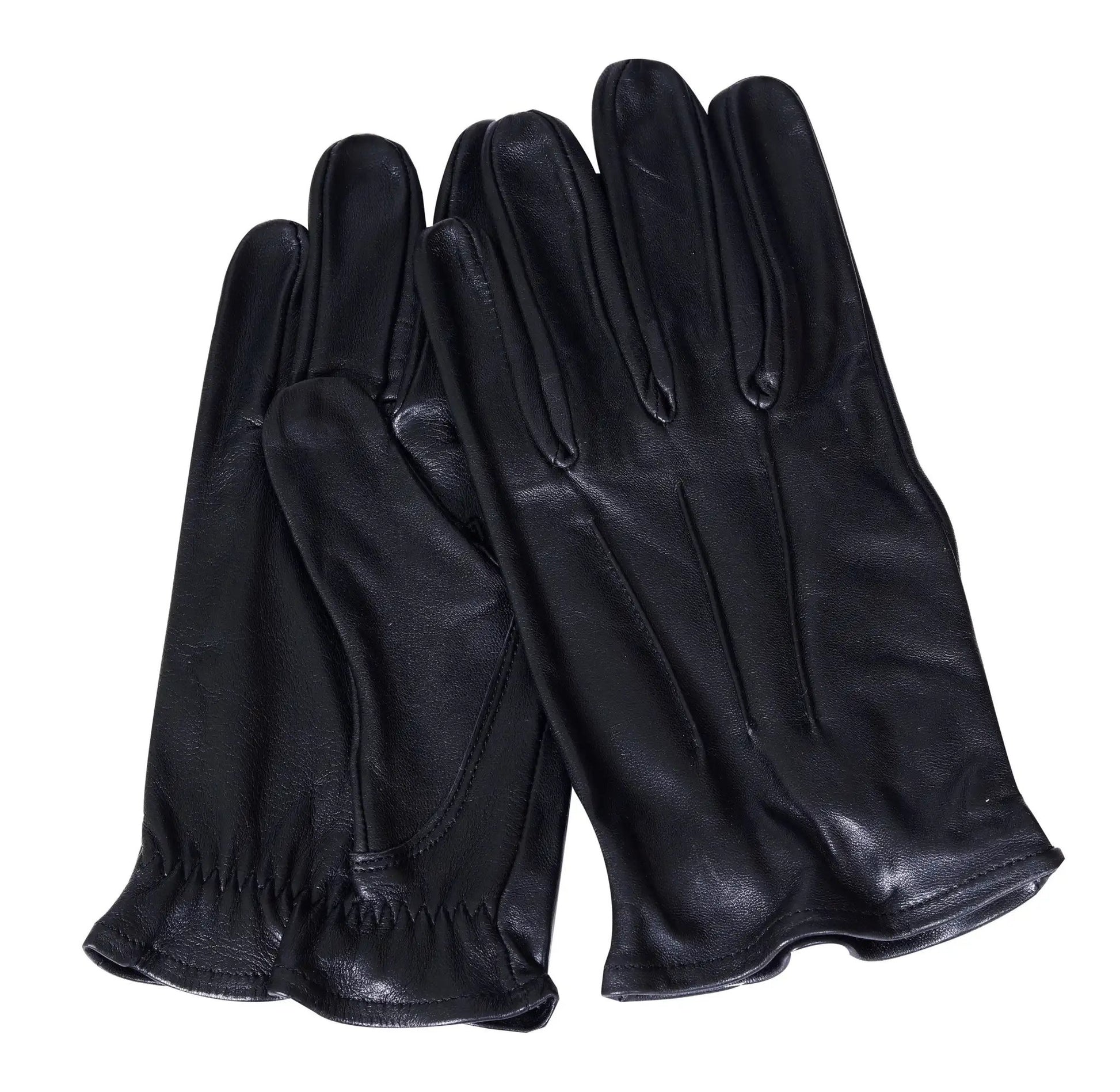 Black Lambskin Leather Gloves